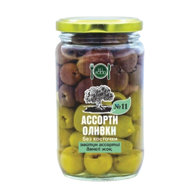 Оливки HiFood без косточки "Ассорти№11" 350гр - фото 25552
