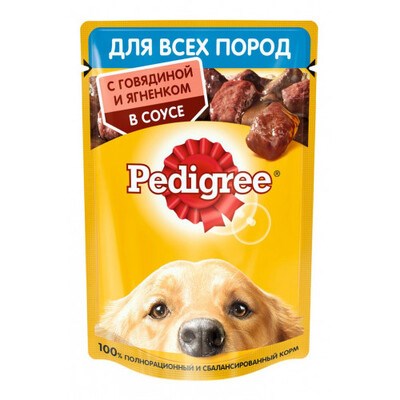Педигри для взрослых собак с говядиной и ягненком 85гр. - фото 26192