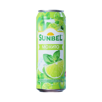 Напиток со вкусом Мохито Sunbel 450мл ж/б - фото 26229