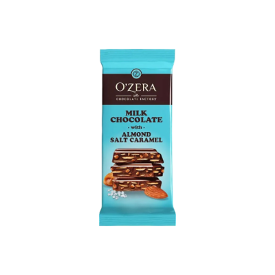 Шоколад OZERA Milk & Almond with salt caramel 90гр - фото 26237