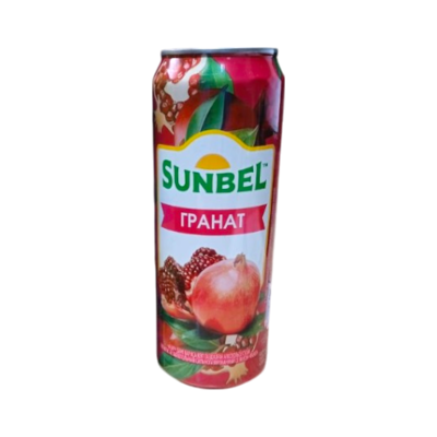 Напиток со вкусом Гранат Sunbel 450мл ж/б - фото 26288
