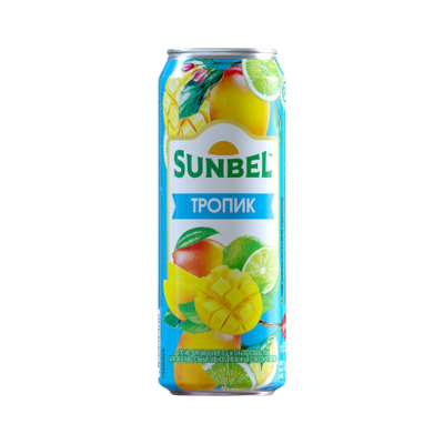 Напиток со вкусом Тропик Sunbel 450мл ж/б - фото 26289