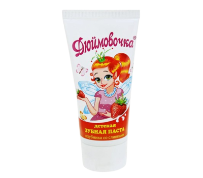 Зубная паста детская Дюймовочка 75 гр - фото 26375