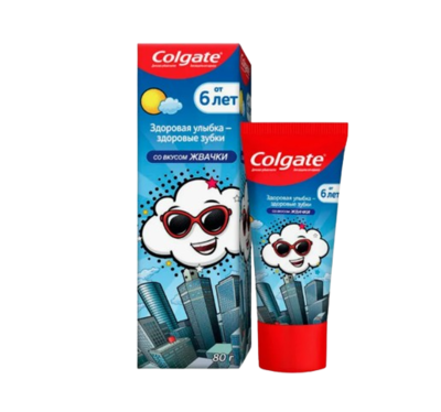 Зубная паста Colgate Детская (6+) Жвачка 80гр - фото 26391