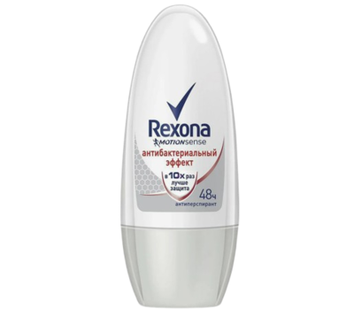 Rexona ролик женский Antibacterial 50 мл - фото 26423