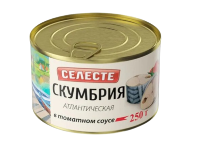 Скумбрия в томатном соусе Селесте 250 гр - фото 26659