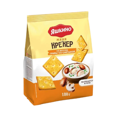 Крекер картофельный со вкусом грибы со сметаной мини 180г  - фото 26890