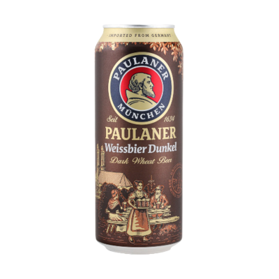 Пиво Paulaner Weissbier Dunkel 5.5% 0.5 ж/б Германия - фото 27032
