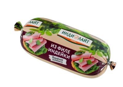 Колбаса из филе индейки охл п/о 400 р ИНДИ - фото 27296