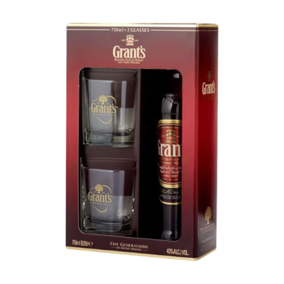 Виски Grants Family Reserve  + 2 стакана 0,7 - фото 27523