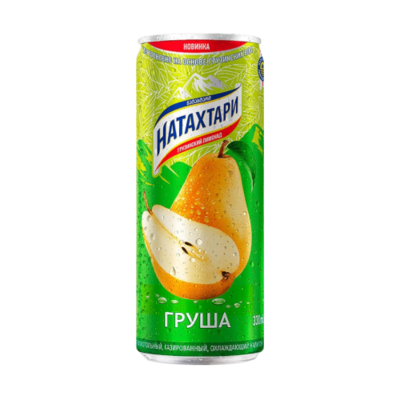 Лимонад Натахтари Груша 0,33 ж/б - фото 27652