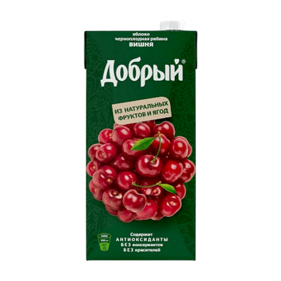 Нектар Добрый Яблоко Вишня Черноплодная рябина 2л. - фото 27986
