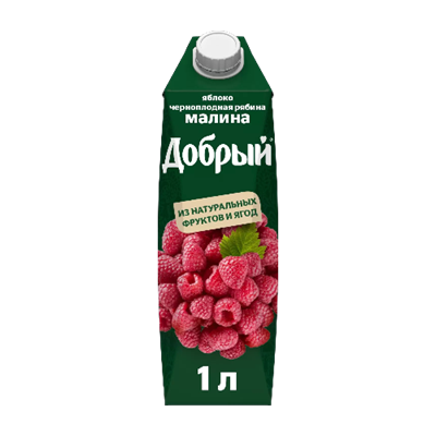 Сок Добрый Яблоко Малина Черноплодная рябина 1л. - фото 27993