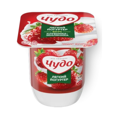 Йогурт Чудо Клубника-Земляника 115гр - фото 28238