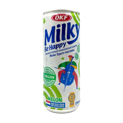 Напиток б/а Milki Be Happy Дыня ж/б 250 мл - фото 28245