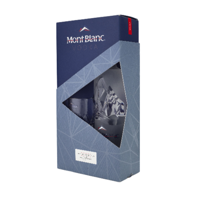Водка Mont Blanc Gift Box Set + 1 glass 0,75 л  - фото 28264