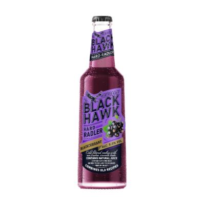 Напиток пивной BLACK HAWK со вкусом черной смородины ст/бут 0,44л  - фото 28339