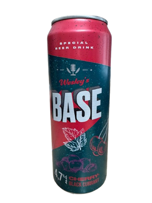 Пивной напиток Wesleys Base Cherry Black currant 0.45ж.б - фото 28361
