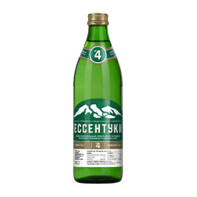 Минеральная вода Ессентуки №4 0,45 л в стекле - фото 28363
