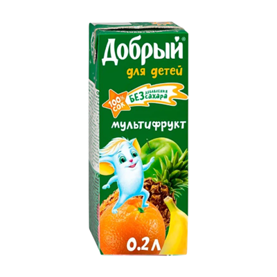 Сок Добрый Мультифрукт 0,2л - фото 28373