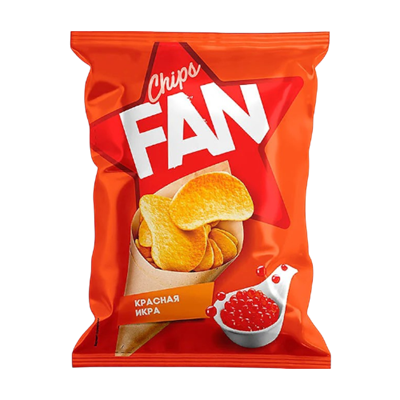 Чипсы "FAN" Красная икра 65 гр - фото 28535