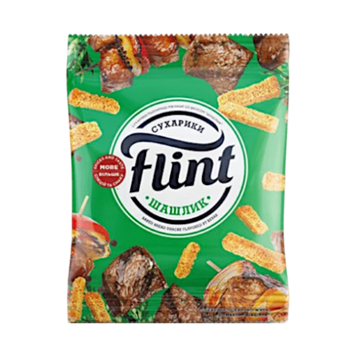Сухарики Flint шашлык 100 гр. - фото 28536