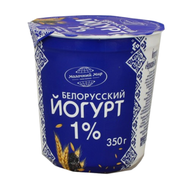 Йогурт Белорусский чернослив злаки 1% 350мл - фото 28954