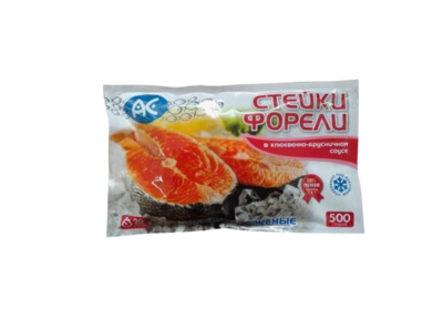 Стейки Форели АС в клюквенно-брусничном соусе 350 гр - фото 29006