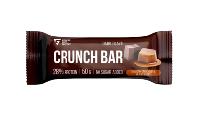 Батончик FFF Crunch Bar протеиновый двойной шоколад-карамель 50 гр - фото 29126