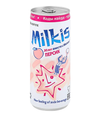Напиток Milkis Персик ж/б 0,25л - фото 29383