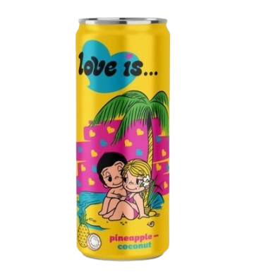 Напиток Love is ананас и кокос газированный ж/б  0,33л  - фото 29397