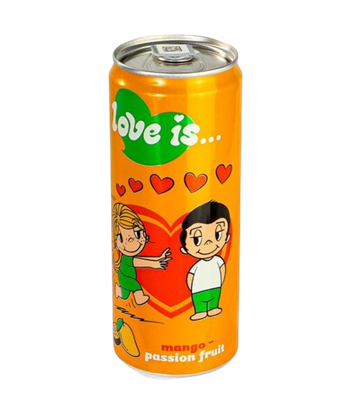 Напиток Love is манго маракуя газированный ж/б 0,33л  - фото 29401