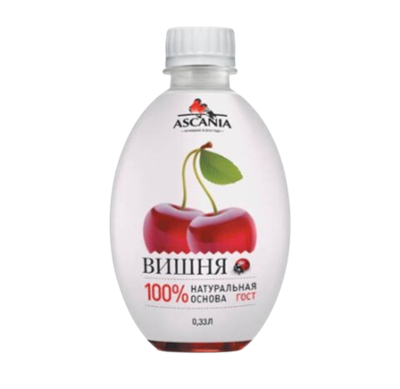 Напиток Аскания Вишня газированый 0,33л - фото 29405