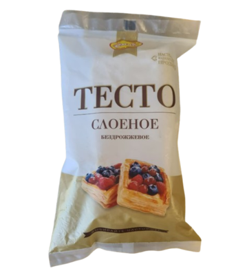 Тесто Смак слоеное бездрожжевое 0,9кг - фото 29891