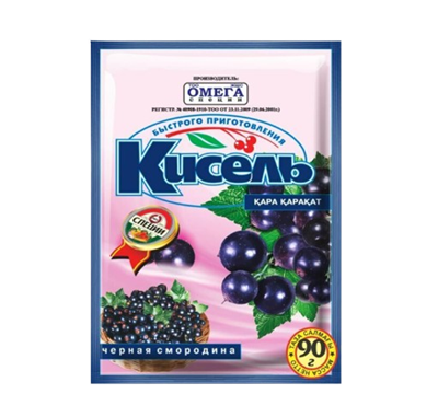 Кисель Омега Черная смородина 90гр - фото 29945
