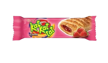 Слойка Ulker Kat Kat Tat с клубникой 28гр - фото 30187