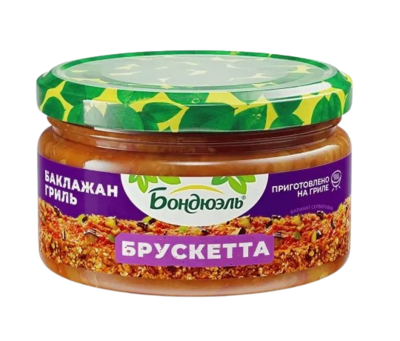 Брускетта Bonduelle Баклажан гриль 250мл - фото 30309