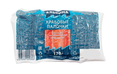 Крабовые палочки Альпина 170 гр - фото 30421