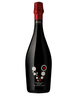 Вино игристое Gluseppe Verdi Lambrusco Amabile красное полусладкое 0.75 Италия - фото 30599