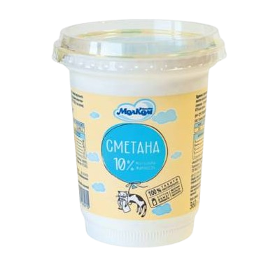 Сметана МолКом 10% 360гр - фото 30623