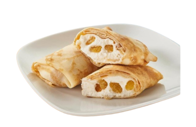 Блинчик фаршированный творог изюм - фото 30632