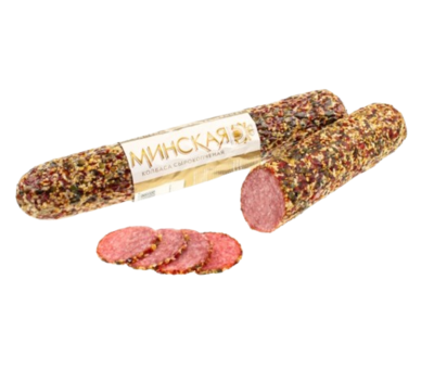 ГМК Колбаса сырокопченая Минская в обсыпке кг - фото 30639