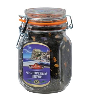 Чай черный Dolche Vita черничный пирог ст/б 125гр  - фото 30653