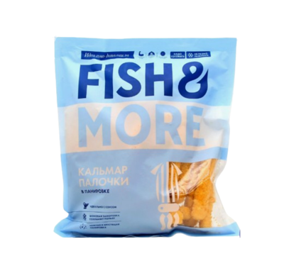Палочки из кальмара Fish & More в панировке 500гр. - фото 30661