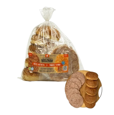 Сет "Boszhan" куриная котлета + булка 675гр - фото 30710