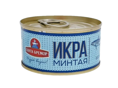 Икра Санта Бремор минтая деликатесная люкс 130 гр - фото 30724