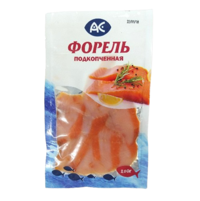 Форель АС подкопченная в/у 100гр - фото 30726