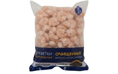 Креветки королевские Альбатрос в/м очищенные 100/200 1кг - фото 30784
