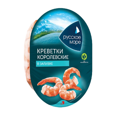 Креветки королевкие Русское Море в заливке 180гр - фото 30788