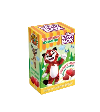 Карамель Happy Box Лео и Тиг с игрушкой 34,5 гр - фото 30874